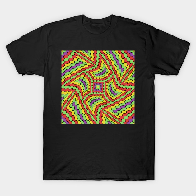 Hippie Love Psychedelic Dreams T-Shirt by implexity